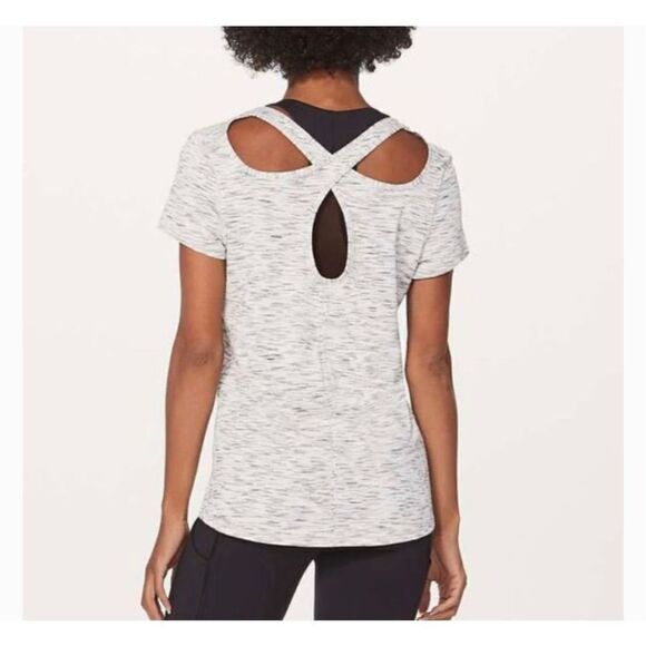 Lululemon Extra Mile Short Sleeve Top Tiger Space Dye - Picture 1 of 12